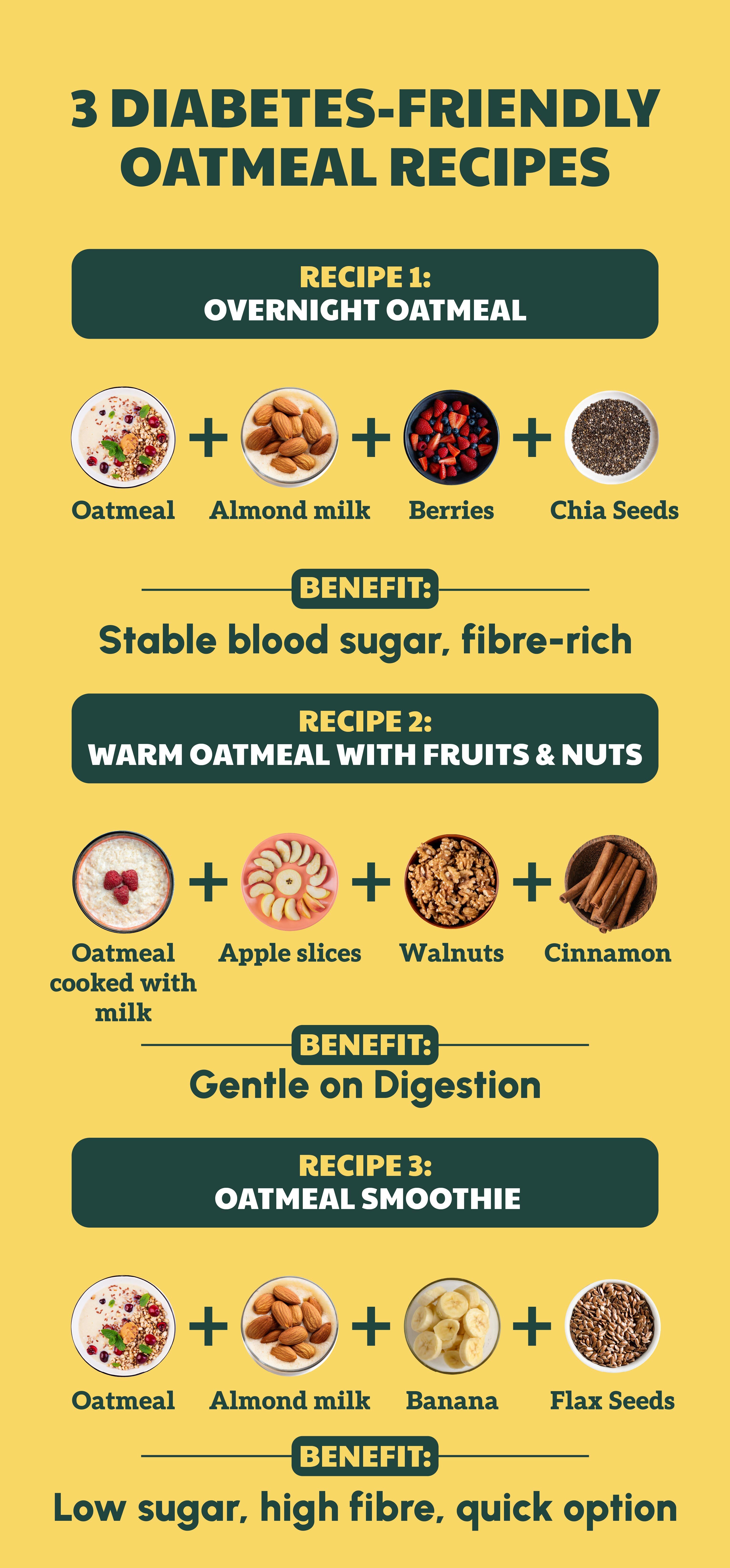 Oatmeal recipes for diabetics