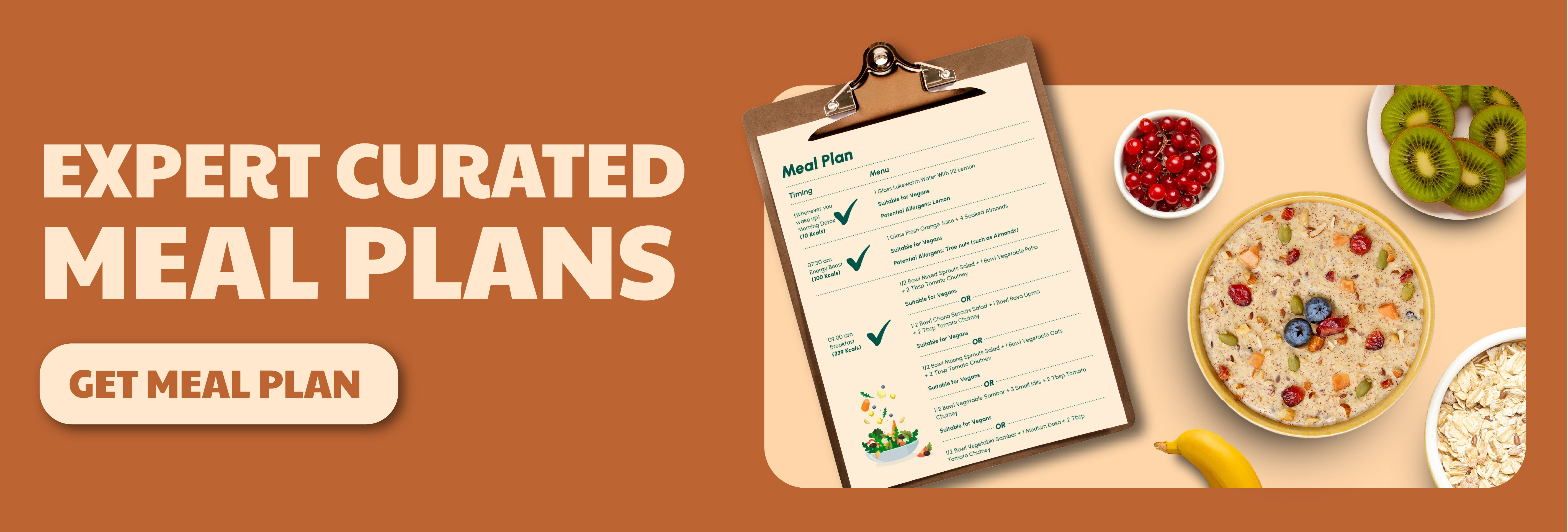 Expert curated Meal plans for your Health goals