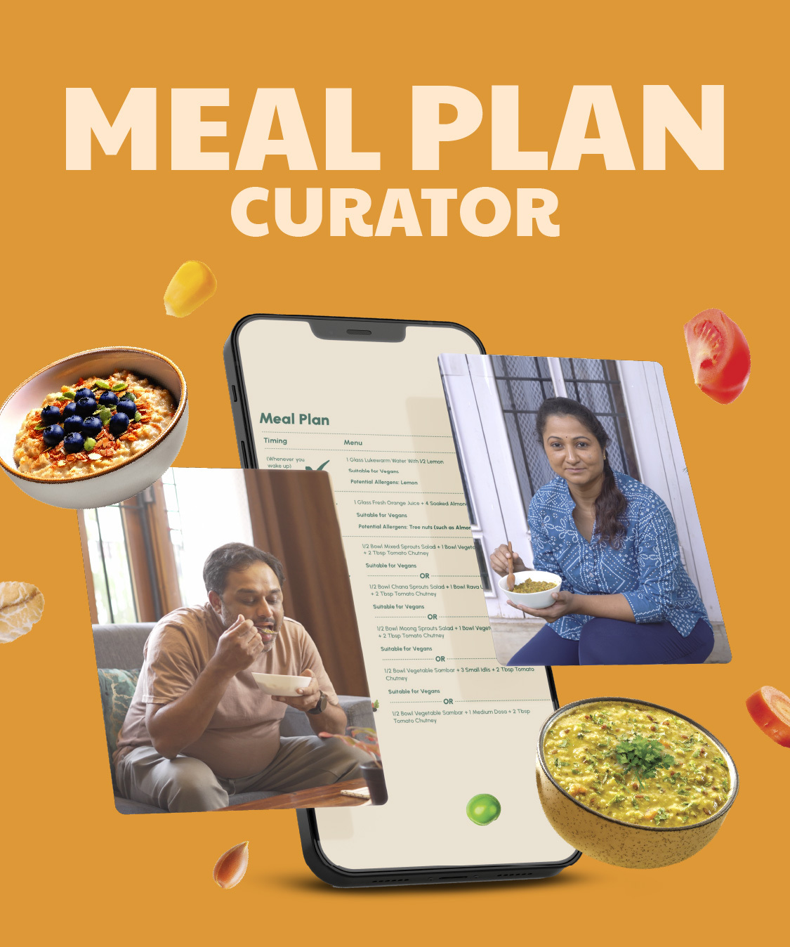 healthy meal plan with balanced food options